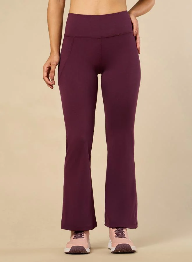 Cult Women Wine Performance Flare Pants